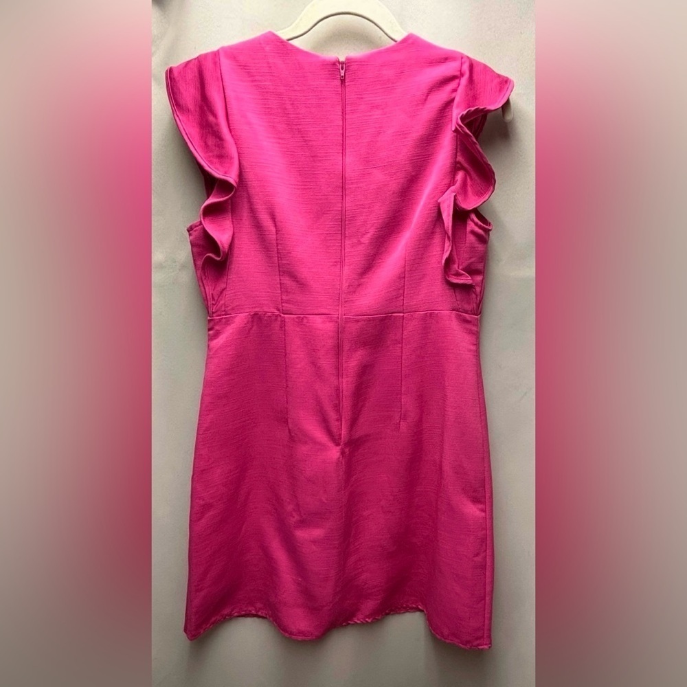 ASOS Hot Pink Ruffled Sleeve Size 8 - Picture 4 of 4